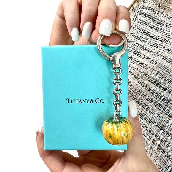 🎃 Tiffany & Co Pumpkin Keyring. RARE - Picture 1 of 8